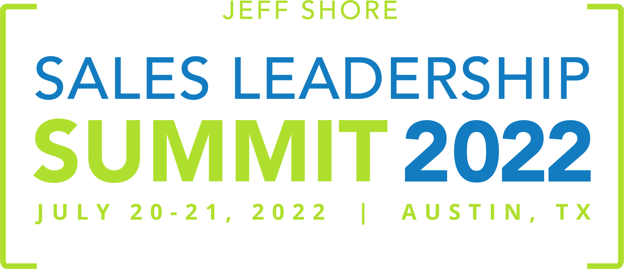 Jeff Shore Sales Leadership Summit 2022
